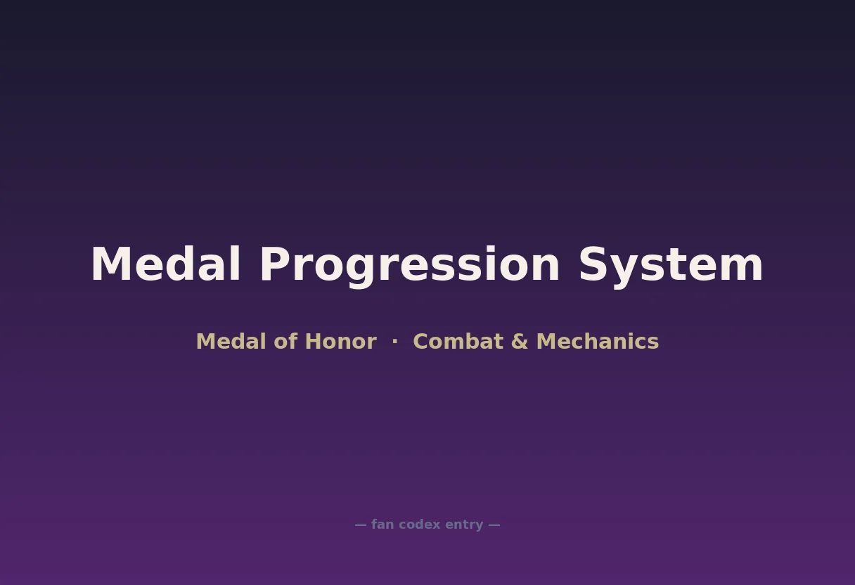 Medal Progression System