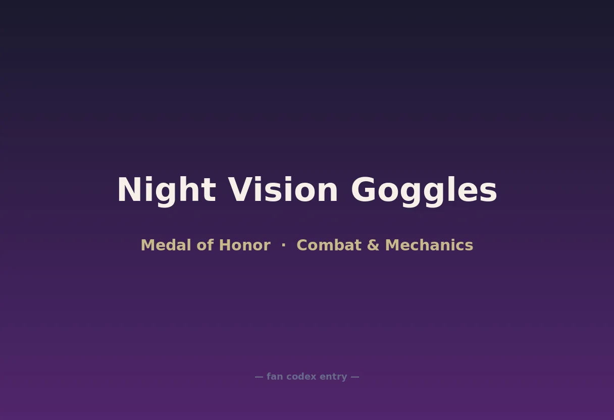 Night Vision Goggles
