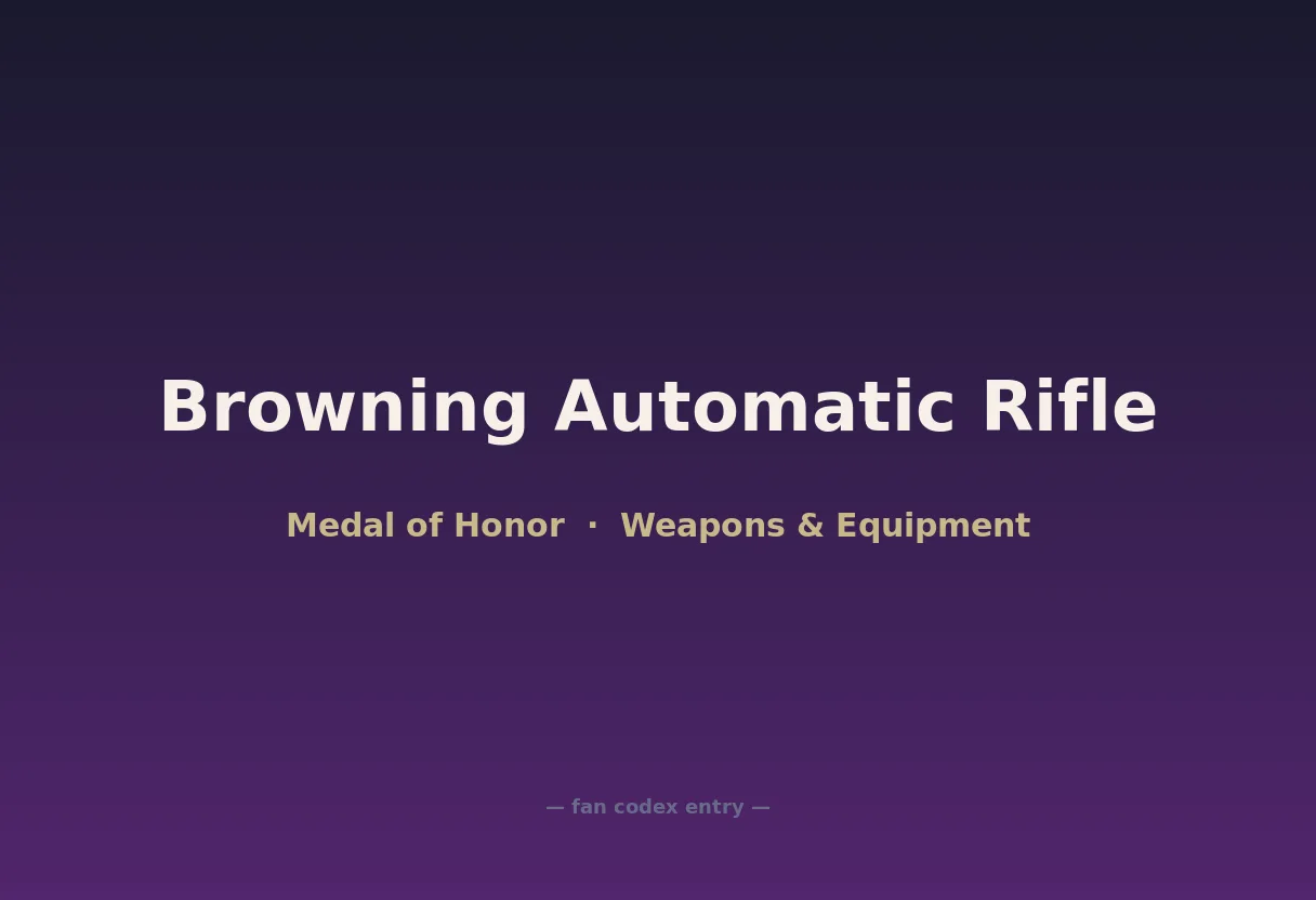 Browning Automatic Rifle