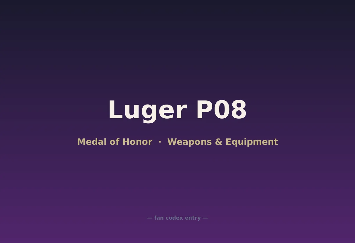 Luger P08