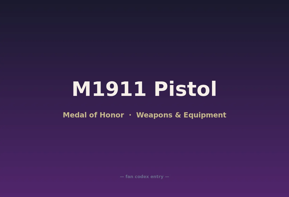 M1911 Pistol